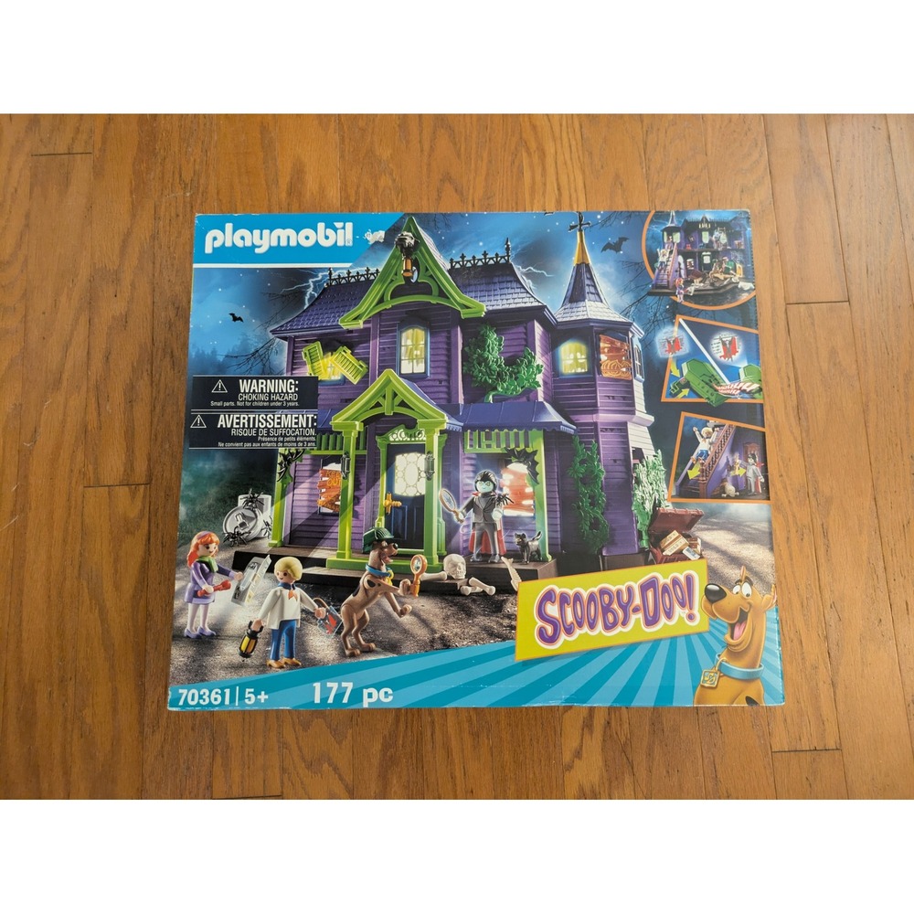 Playmobil Scooby-Doo! Mystery Mansion 70361 Haunted House Playset 177 pc Set NEW